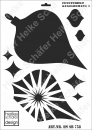 Schablone-Stencil A3 362-0758 Fensterdeko Kugelbehang